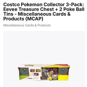 2021 Pokemon Costco Eevee Collection!